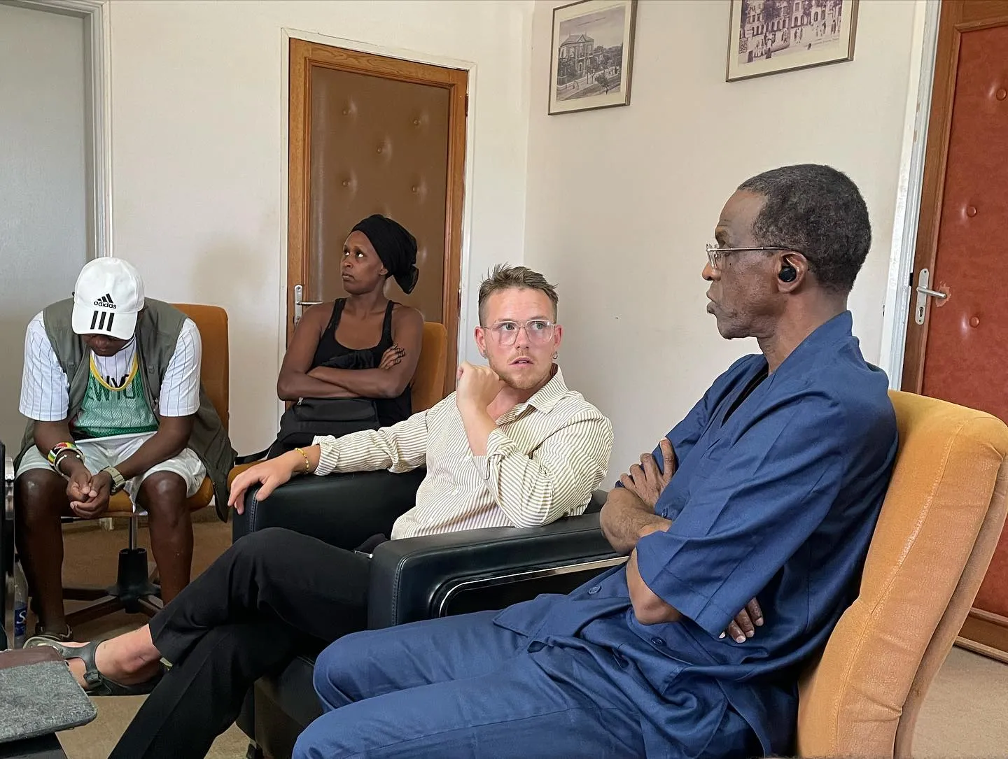 Meeting at a Senegalese ministry